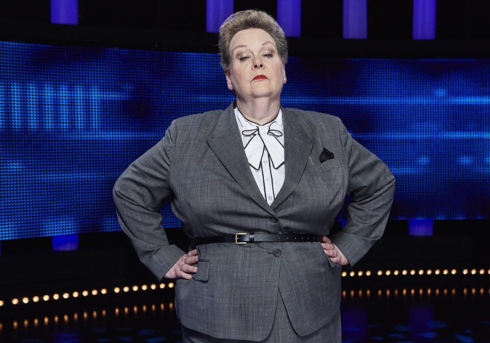 Chaser, Anne "The Governess" Hegerty on The Chase. (© ITV/Matt Frost)