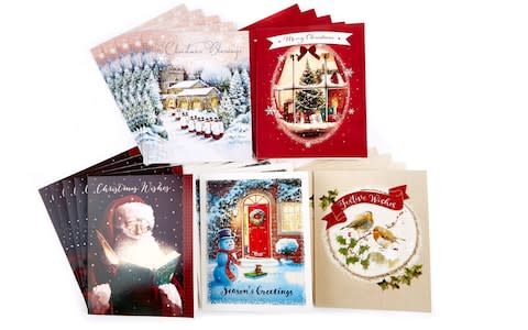 Card Factory Boxed Value Christmas Cards - Pack of 30 - Credit: Card Factory&nbsp;