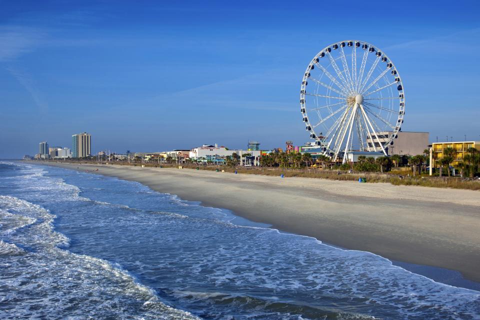 <p><strong><a href="https://www.vacasa.com/top-markets/myrtle-beach-south-carolina" rel="nofollow noopener" target="_blank" data-ylk="slk:If you have $225,000…head to Myrtle Beach;elm:context_link;itc:0;sec:content-canvas" class="link ">If you have $225,000…head to Myrtle Beach</a></strong><br> The affordable neighbor to Hilton Head Island, <a href="https://www.coastalliving.com/travel/top-10/best-resorts-myrtle-beach-south-carolina" rel="nofollow noopener" target="_blank" data-ylk="slk:Myrtle Beach;elm:context_link;itc:0;sec:content-canvas" class="link ">Myrtle Beach</a> offers many of the same benefits—including a boardwalk and 60 miles of beachfront—at a significantly lower price. (Median home price is $213,950, though you can snag a one- or two-bedroom condo for $100k.) If affordability is paramount, Vacasa suggests looking in North Myrtle Beach, where you’ll find lower price tags attached to waterfront homes with easy access to golf courses and the ocean.</p>