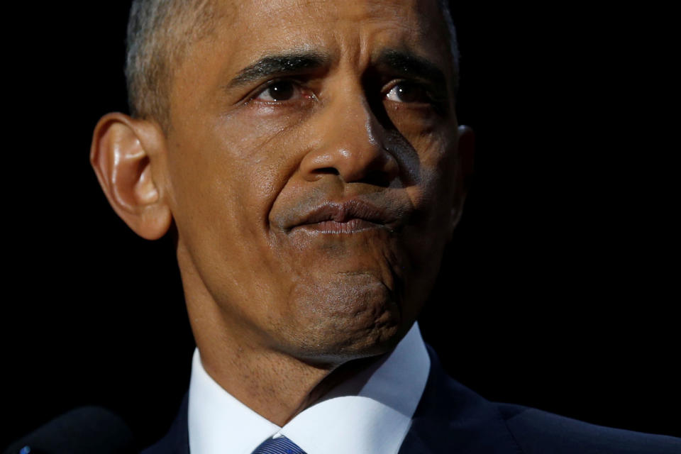 Obama bids his final farewell to the nation from his adopted hometown of Chicago