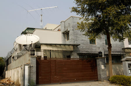 An exterior view of the North Korean embassy in Islamabad, Pakistan November 6, 2017. REUTERS/Caren Firouz