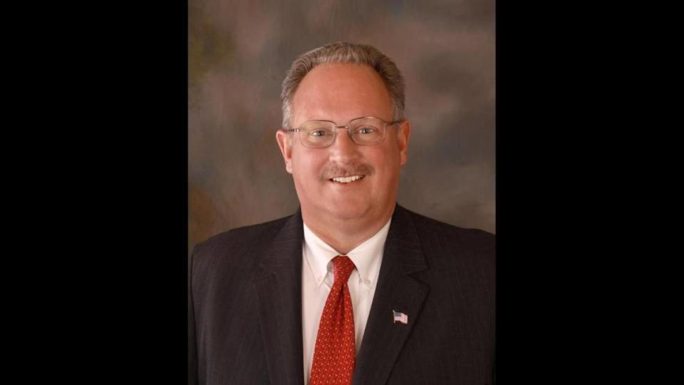 Former Mayor Mark Eckert, who died Wednesday, is shown in his obituary photo on the Renner Funeral Home website. His funeral service was held Monday, following visitations on Sunday and Monday.