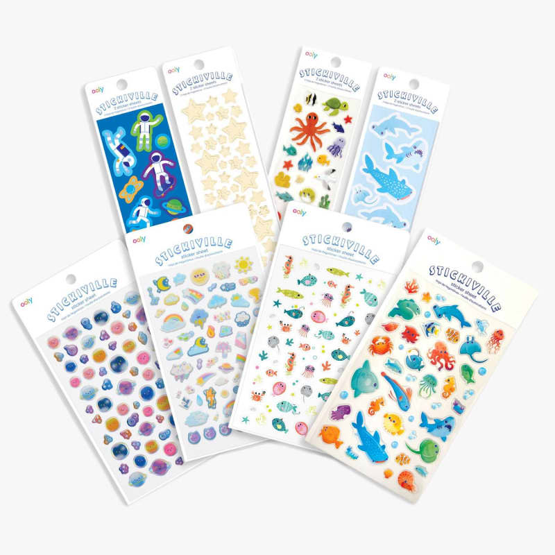 Ooly Outerspace & Under the Sea Sticker Set