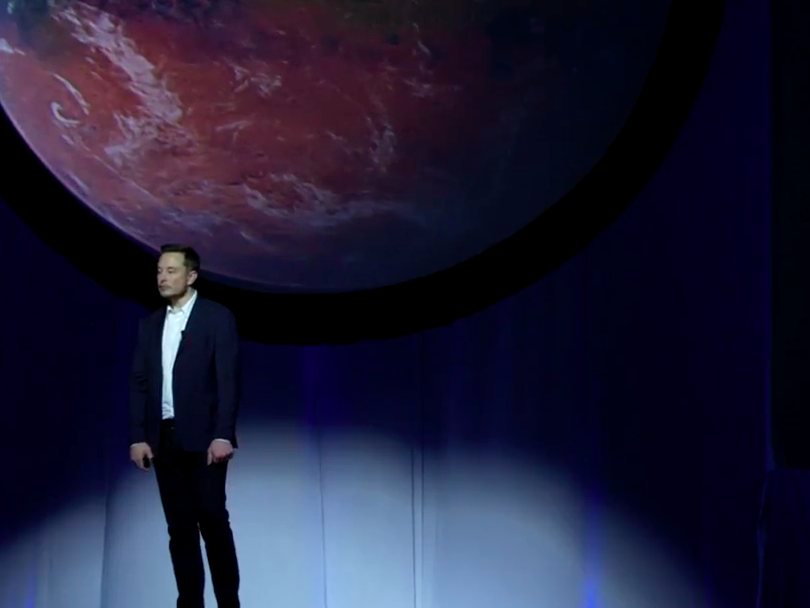 spacex elon musk mars colonization