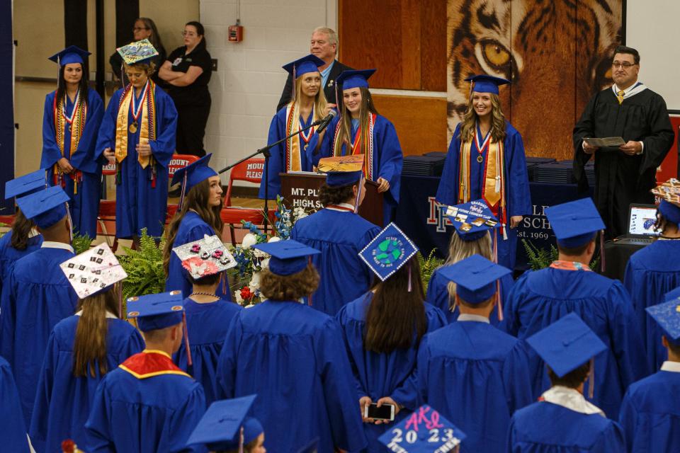 Mount Pleasant High School graduation takes place in Mount Pleasant, Tenn. on May 19, 2023.