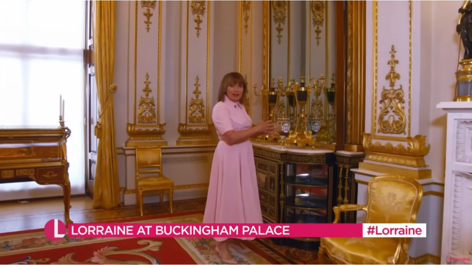 Lorraine showed off a hidden corner of Buckingham Palace