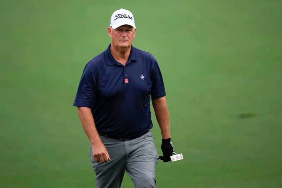 Sandy Lyle walks to the second green during the first round of the 87th Masters (Matt Slocum/AP) (AP)