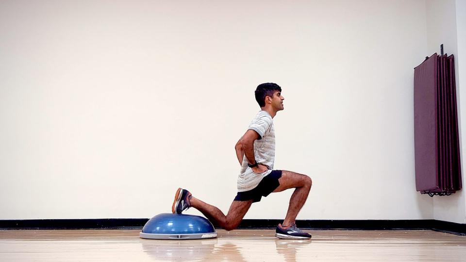 bosu ball exercises for beginners, split squat