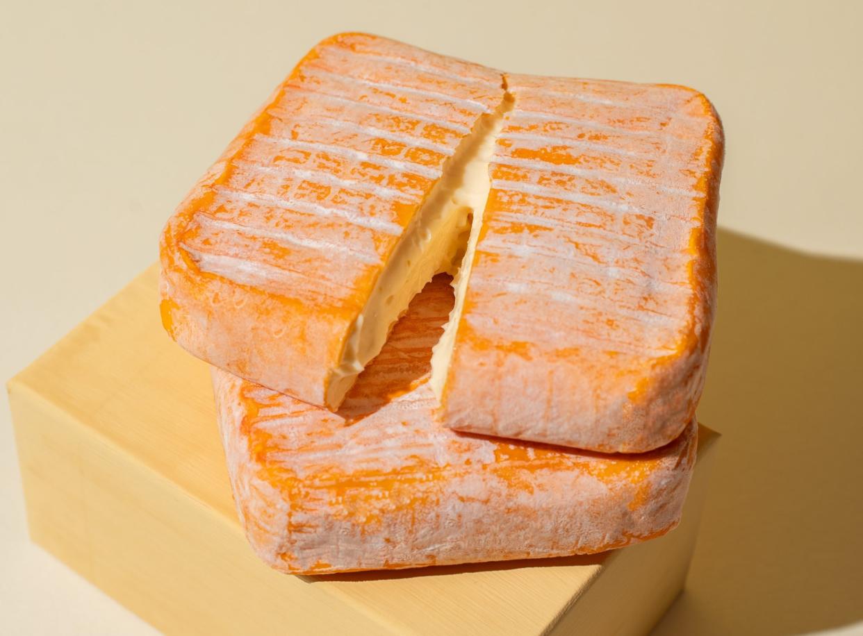 The cheese, dubbed The Minger, smells 'meaty, unctuous, cabbagey', according to Rory Stone of Highland Fine Cheeses. (Michael Lee Fine Cheeses)