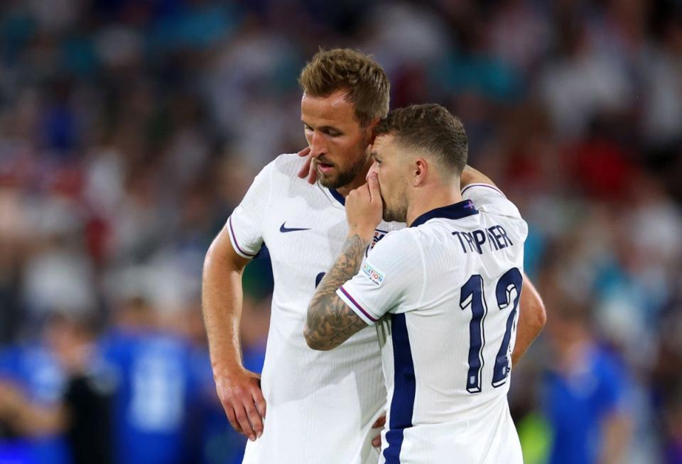 La pareja inglesa Kane y Trippier (Getty Images)