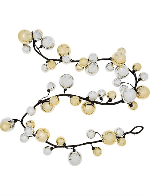  Silver and gold bauble garland, $49.95 