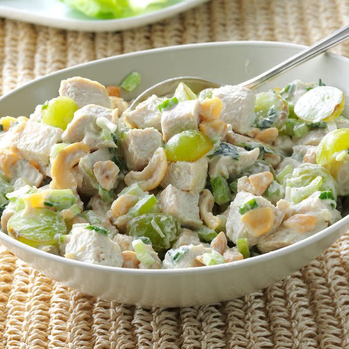 Turkey Salad with Grapes & Cashews