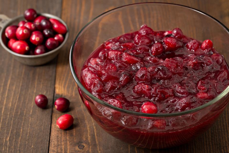 NOT SO GOOD: Cranberry sauce