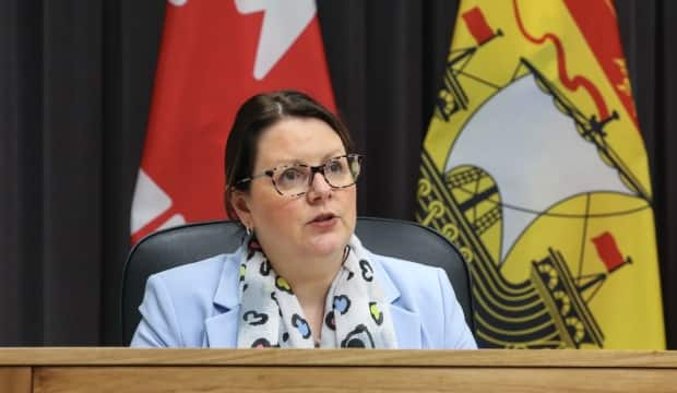 Dr. Jennifer Russell, New Brunswick's chief medical officer of health, is reminding residents the pandemic is not over and they need to remain vigilant.  (Government of New Brunswick - image credit)