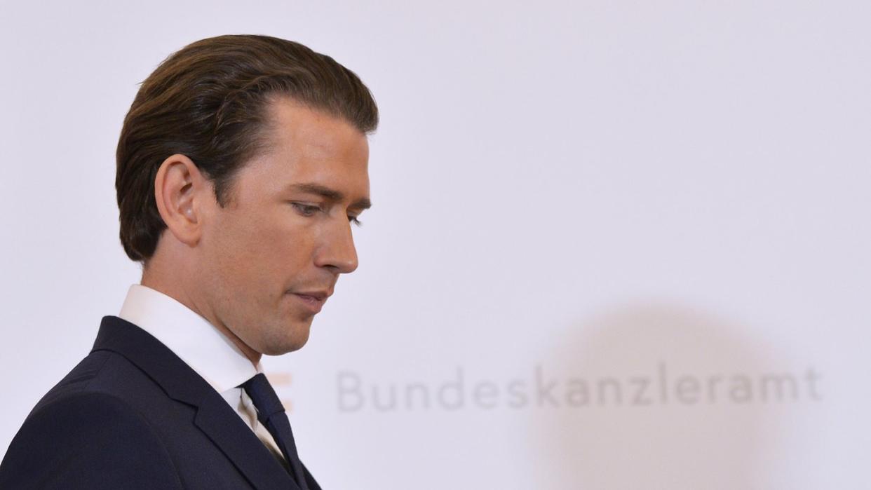 Auch sein Stuhl wackelt: Bundeskanzler Sebastian Kurz. Foto: Herbert Neubauer/APA