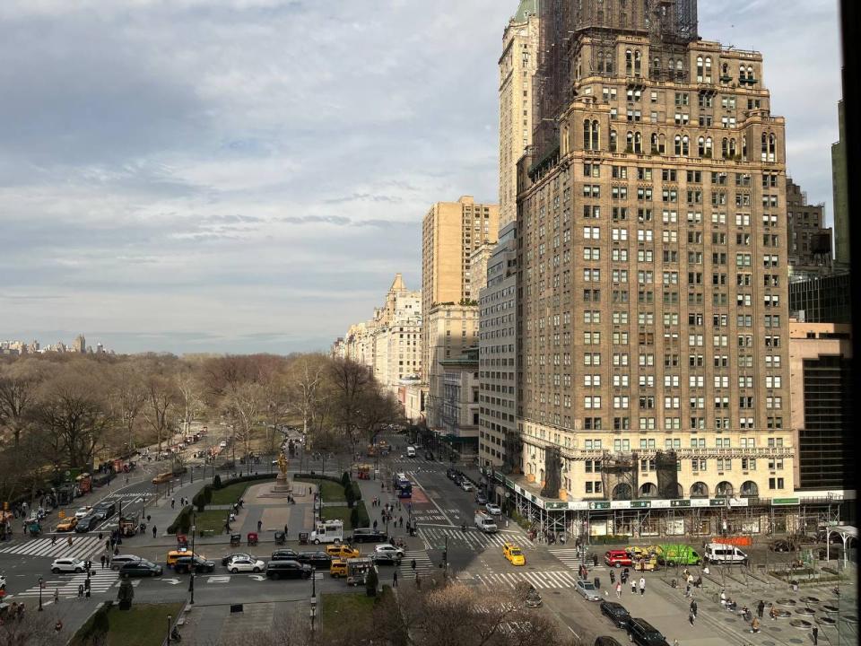 The view from BG restaurant at Bergdorf Goodman.