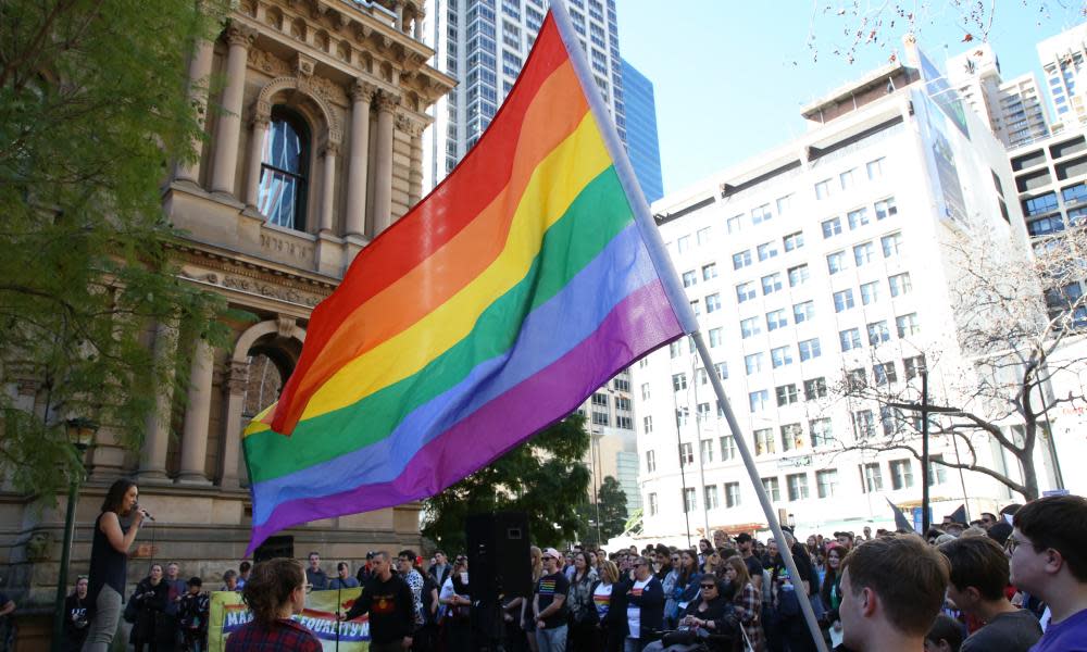 A marriage equality march