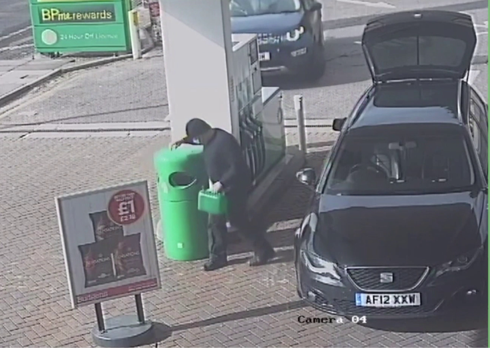 Wayne Couzens was spotted at a BP petrol station in Whitfield, Kent, on March 5, 2021, two days after her murder (PA)