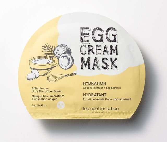 If you're familiar with Korean skincare, you know egg cream is a must-have. It not only hydrates, but brightens and is great for uneven or dull texture. Get it <a href="https://www.sephora.com/product/egg-cream-sheet-mask-P400284?skuId=1734680&amp;icid2=k_beauty_lp_sheet_masks_skugrid_us:p400284" target="_blank">here</a>.