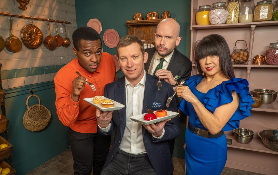 Liam, Benoit, Tom and Cherish - Bake Off: The Professionals (Channel 4)