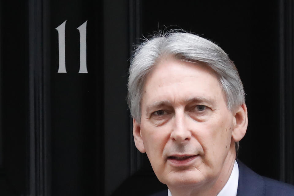 Britain's Chancellor of the Exchequer Philip Hammond leaves 11 Downing street. Photo: TOLGA AKMEN/AFP/Getty Images