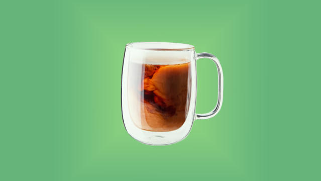 Sweese Double Wall Glass Coffee Mugs - 12.5 oz