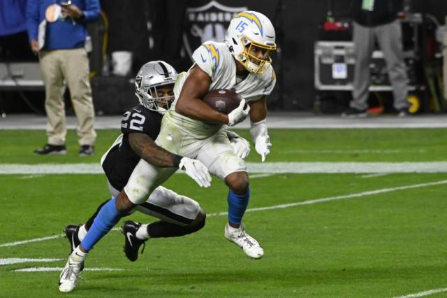 Jalen Guyton's contributions were 'the bomb' in Chargers' win over Raiders