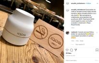 Un Caffe Michalovce in Slovakia promotes itself as an 'IQOS Friendly Place'