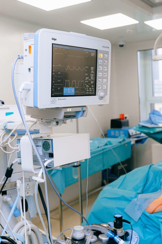 The inside of a patient room at a hospital