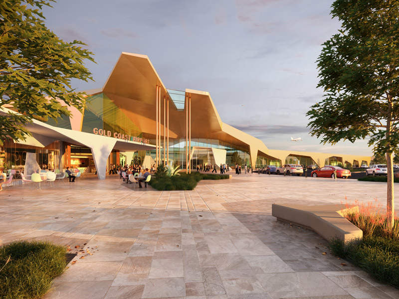 Artist’s impression of the Gold Coast Airport Terminal Redevelopment. <em>(Source: Airport Technology)</em>