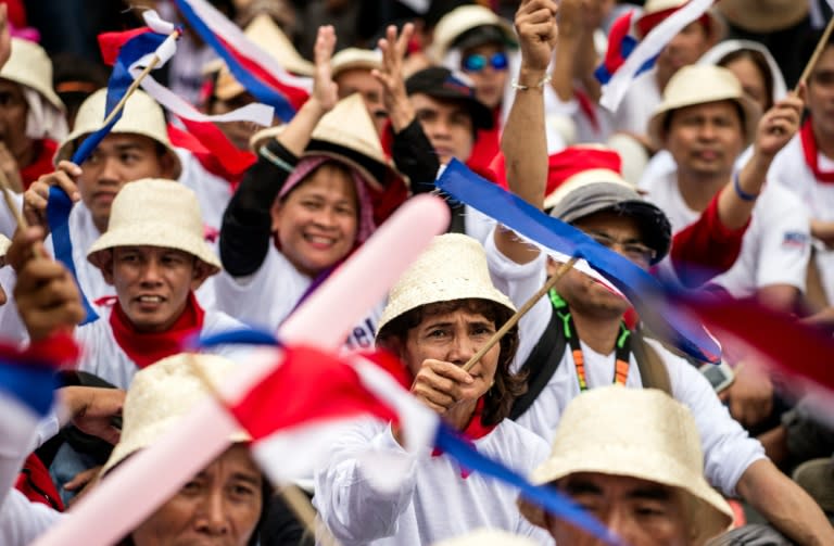 Activists rally in support for Philippine President Rodrigo Duterte in Manila on June 30, 2016