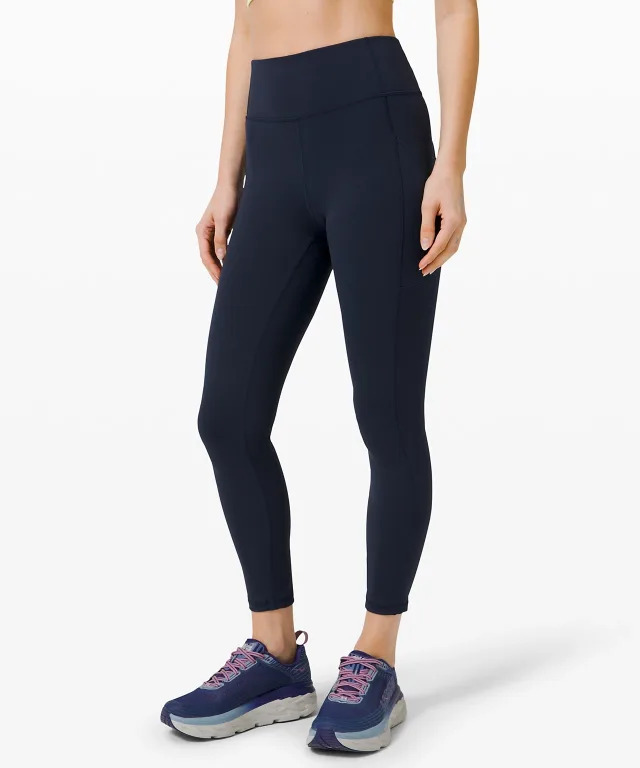 Lululemon Invigorate High-rise Crop 23 In Navy