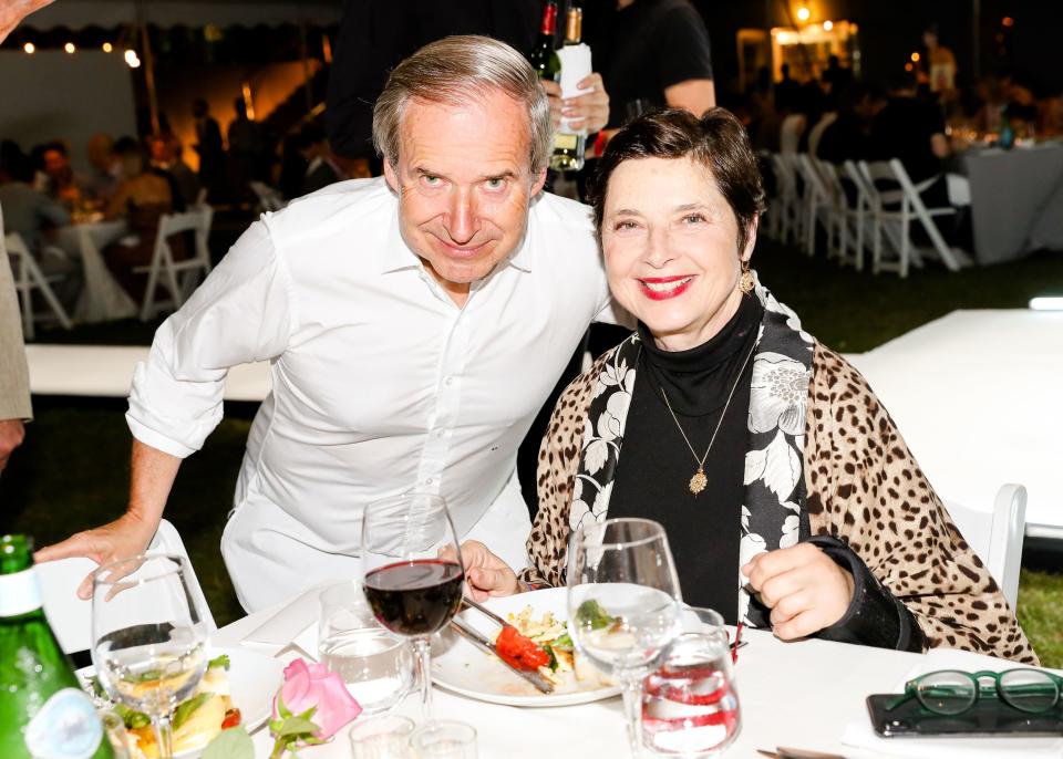 Simon de Pury and Isabella Rossellini