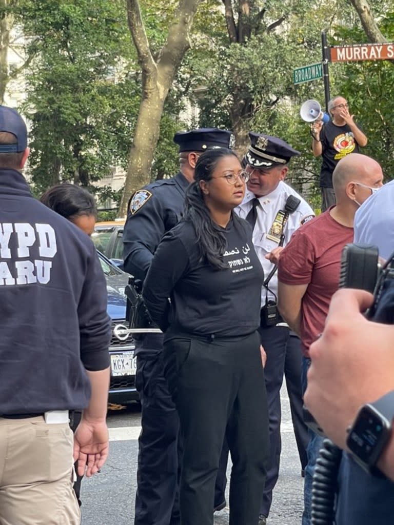City Councilwoman Shahana Hanif was arrested by the NYPD at a protest — and now wants the department to protect her from death threats. X @ShahanaFromBK