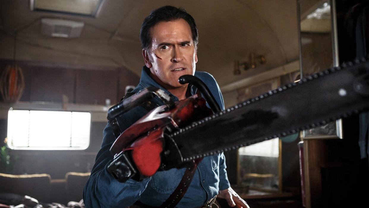  Ash in Ash Vs. Evil Dead. 