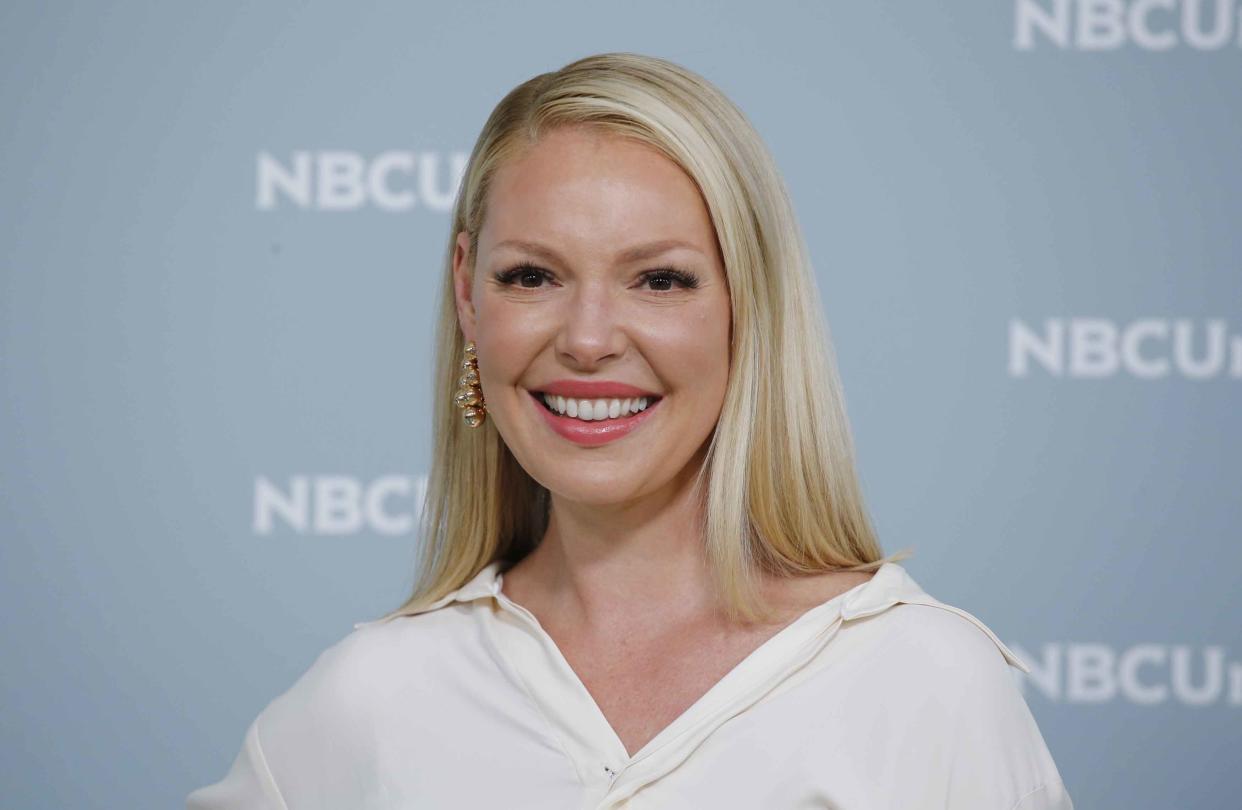 Actress Katherine Heigl attends the Unequaled NBCUniversal Upfront campaign at Radio City Music Hall on May 14, 2018 in New York. (Photo by KENA BETANCUR / AFP)        (Photo credit should read KENA BETANCUR/AFP via Getty Images)