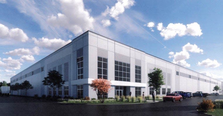 A rendering of a proposed warehouse on Homestead Road in Hillsbotough.