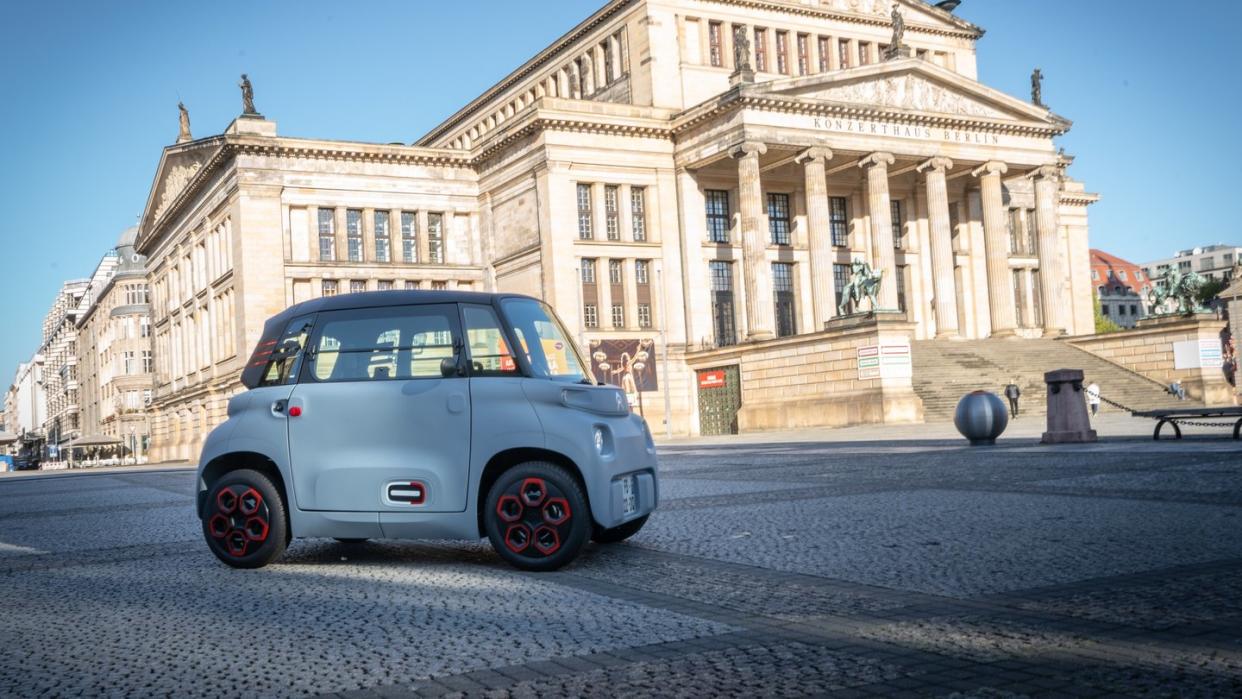 Der Enkel der Ente: Anfang 2021 will Citroën mit dem kleinen Ami die Elektromobilität im urbanen Raum voranbringen.