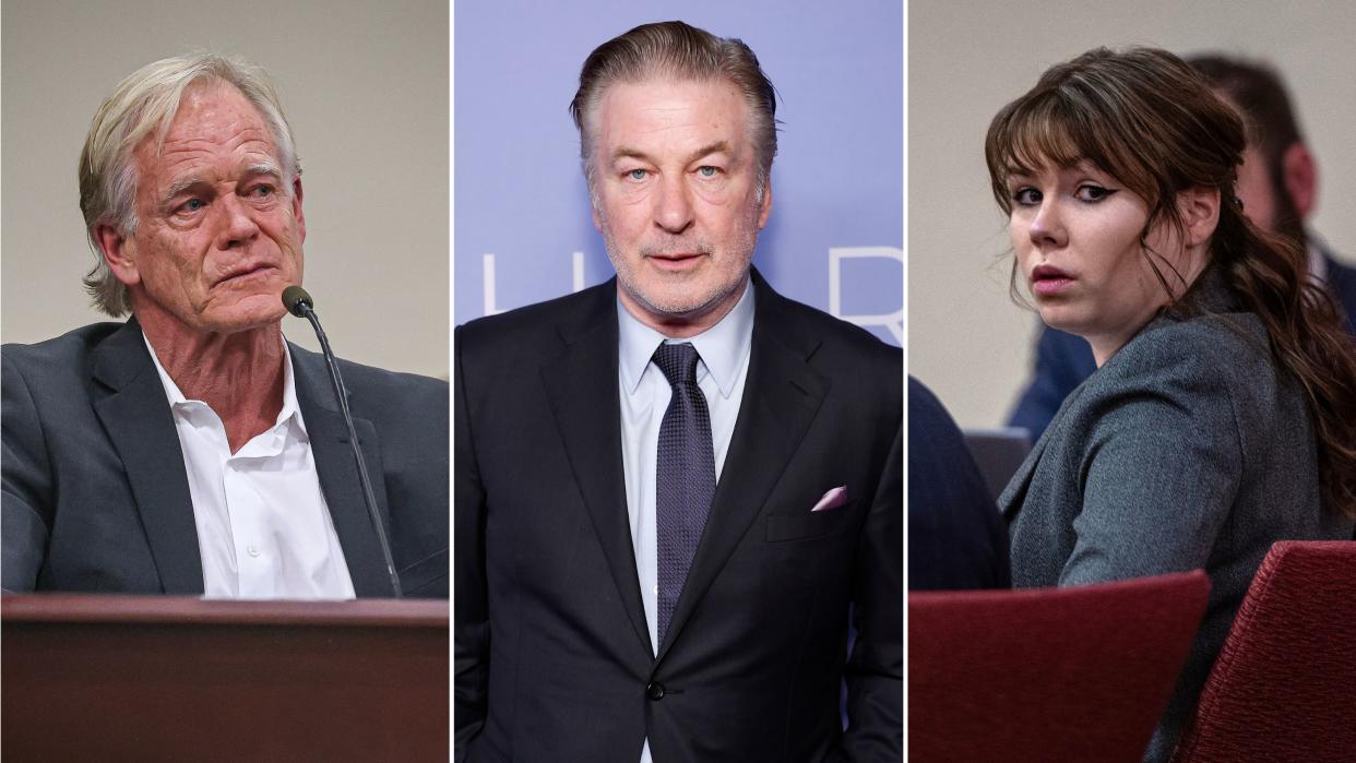 David Halls, Alec Baldwin and Hannah Gutierrez-Reed (Getty Images)