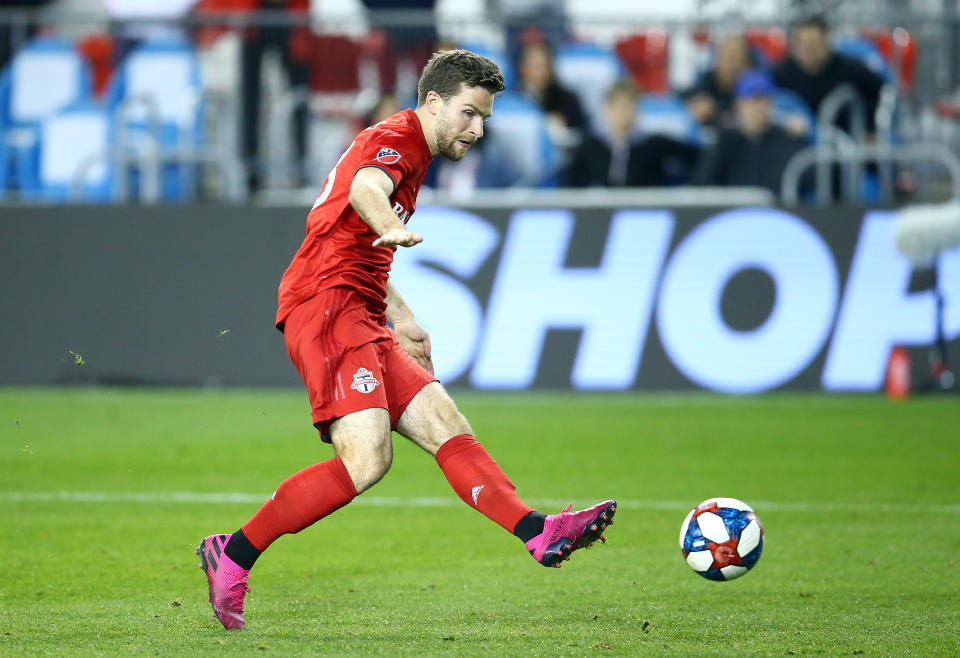 Patrick Mullins is a former New Orleans Jester who's made it in MLS. Other NPSL players are hoping to emulate him, but the pandemic has altered that pursuit. (Photo by Vaughn Ridley/Getty Images)