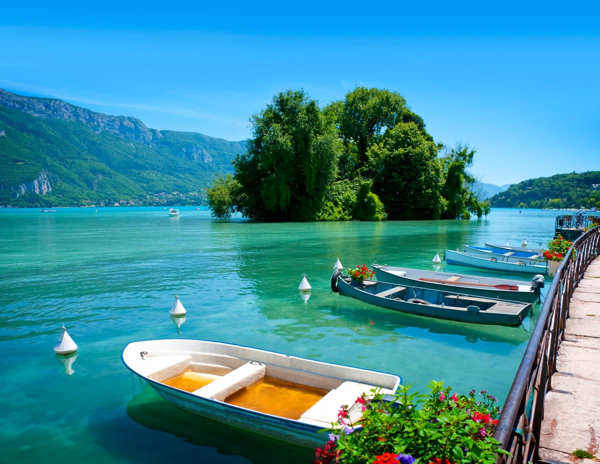 Lake Annecy offers clear water surrounded by mountain views (Getty Images/iStockphoto)