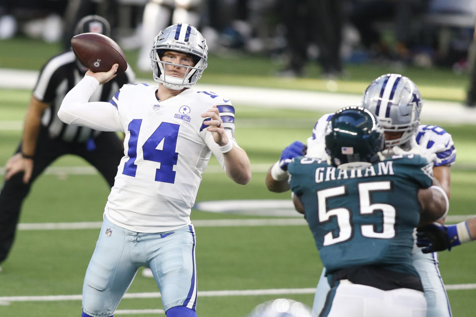 Andy Dalton's best day with the Cowboys kept playoff hopes alive in Dallas. (Tim Heitman/Reuters)