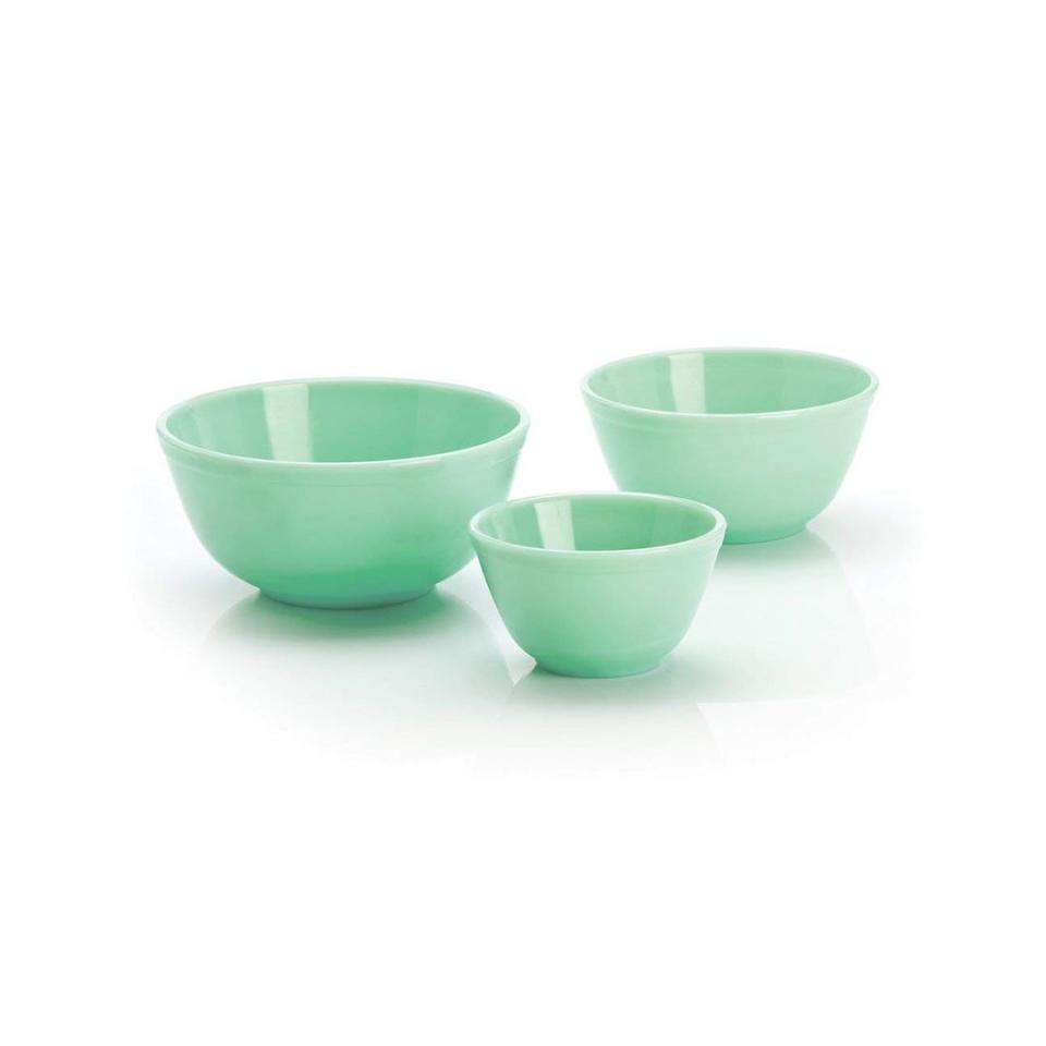 Mosser Glassware Jadeite Mixing Bowl Set