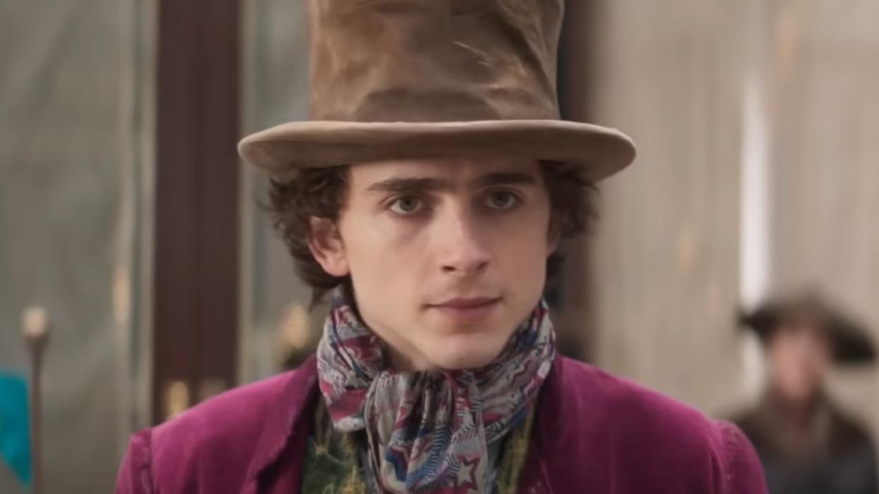  Timothee Chalamet in Wonka. 