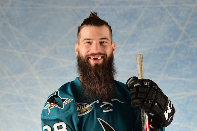 LOS ANGELES, CA – JANUARY 29: Brent Burns #88 of the San Jose Sharks poses for a portrait prior to the 2017 Honda NHL All-Star Game at Staples Center on January 29, 2017 in Los Angeles, California. (Photo by Harry How/Getty Images)