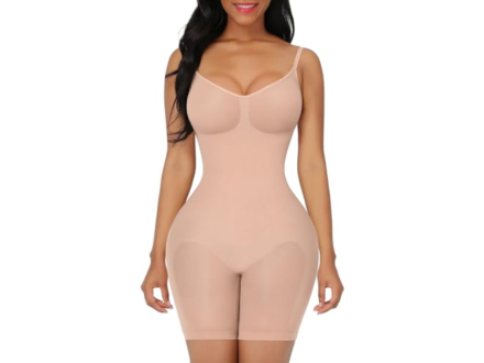 FeelinGirl Shapewear Bodysuit Tummy Control Body Shaper Strapless Shapewear  Slimming Bodysuit for Women Cupped with Bra - Yahoo Shopping
