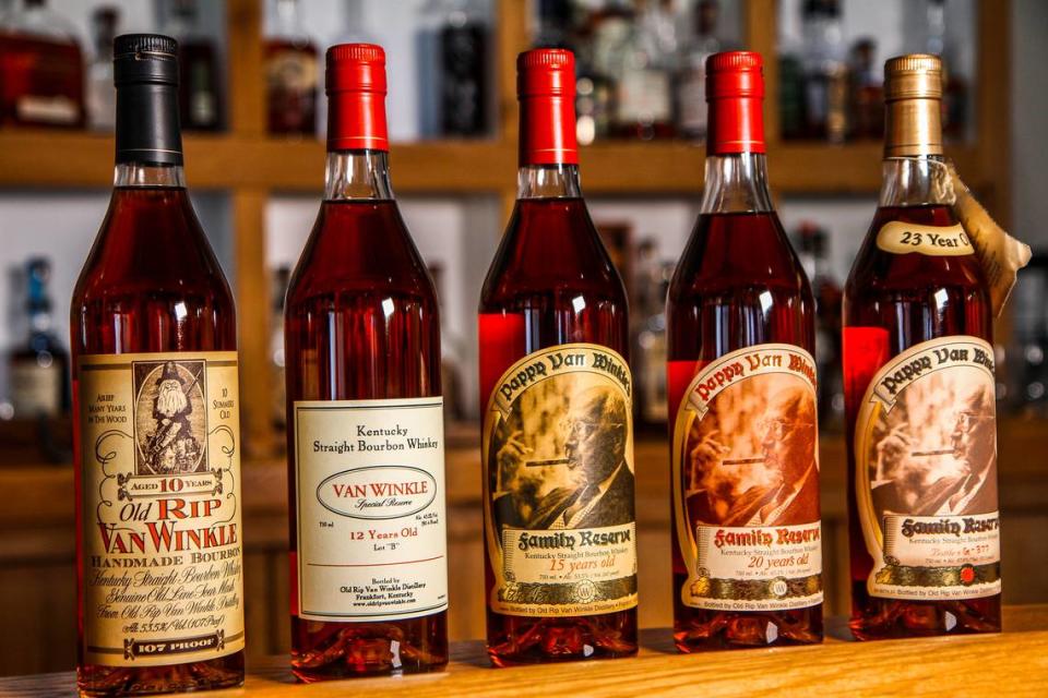 Five bottles of Pappy Van Winkle bourbon are being raffled off, with proceeds going to OperaLex to support the University of Kentucky Opera Theatre.