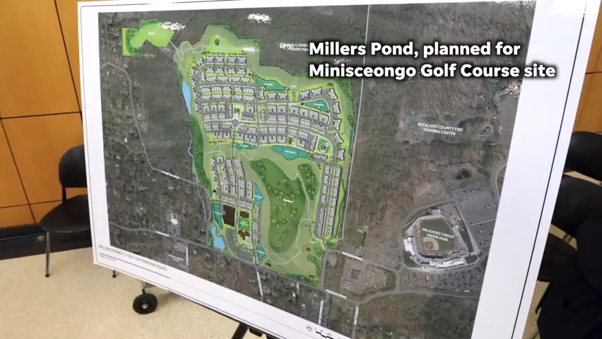 The developer of the Miller's Pond community in Pomona presented plans for an estimated 637 townhouses at the former Minisceongo Golf Course property during a Ramapo Town Board meeting at town hall June 14, 2023.