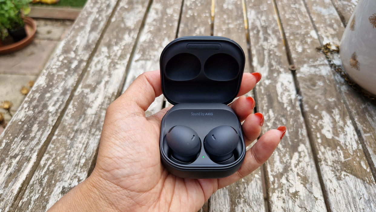  True wireless earbuds: Samsung Galaxy Buds 2 Pro. 