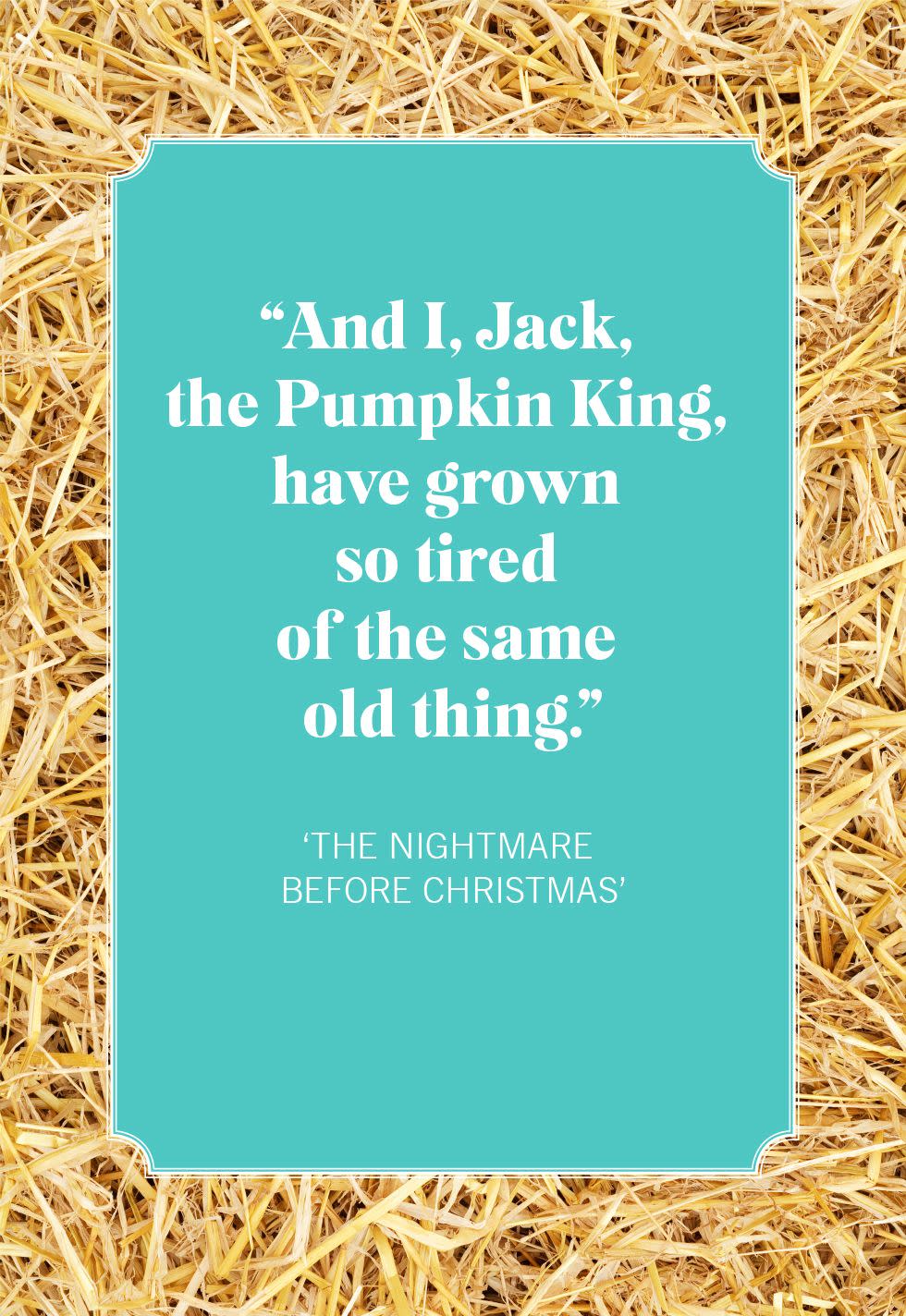 'the nightmare before christmas' pumpkin quotes